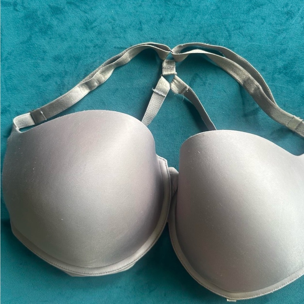 Victoria's Secret Satin Silver Bra